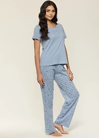 Pyjama set with cats 100% Cotton