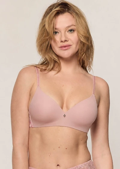 Two-tone lace Wireless Bra