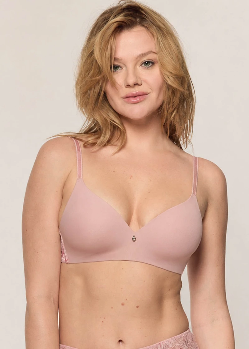 Two-tone lace Wireless Bra