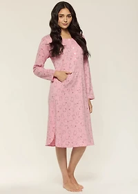 Long nightgown with cats 100% Cotton