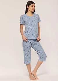 Ensemble pyjama capri coccinelle