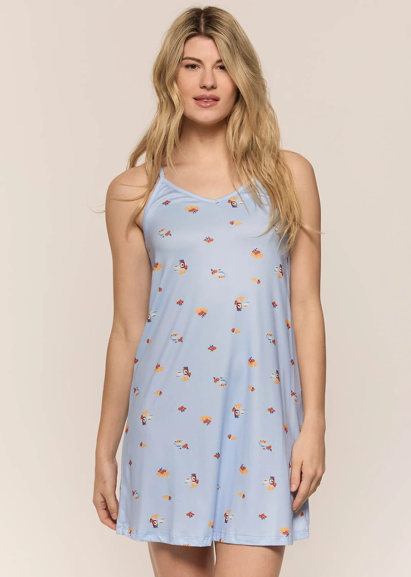 Short nightgown with straps Breakfast