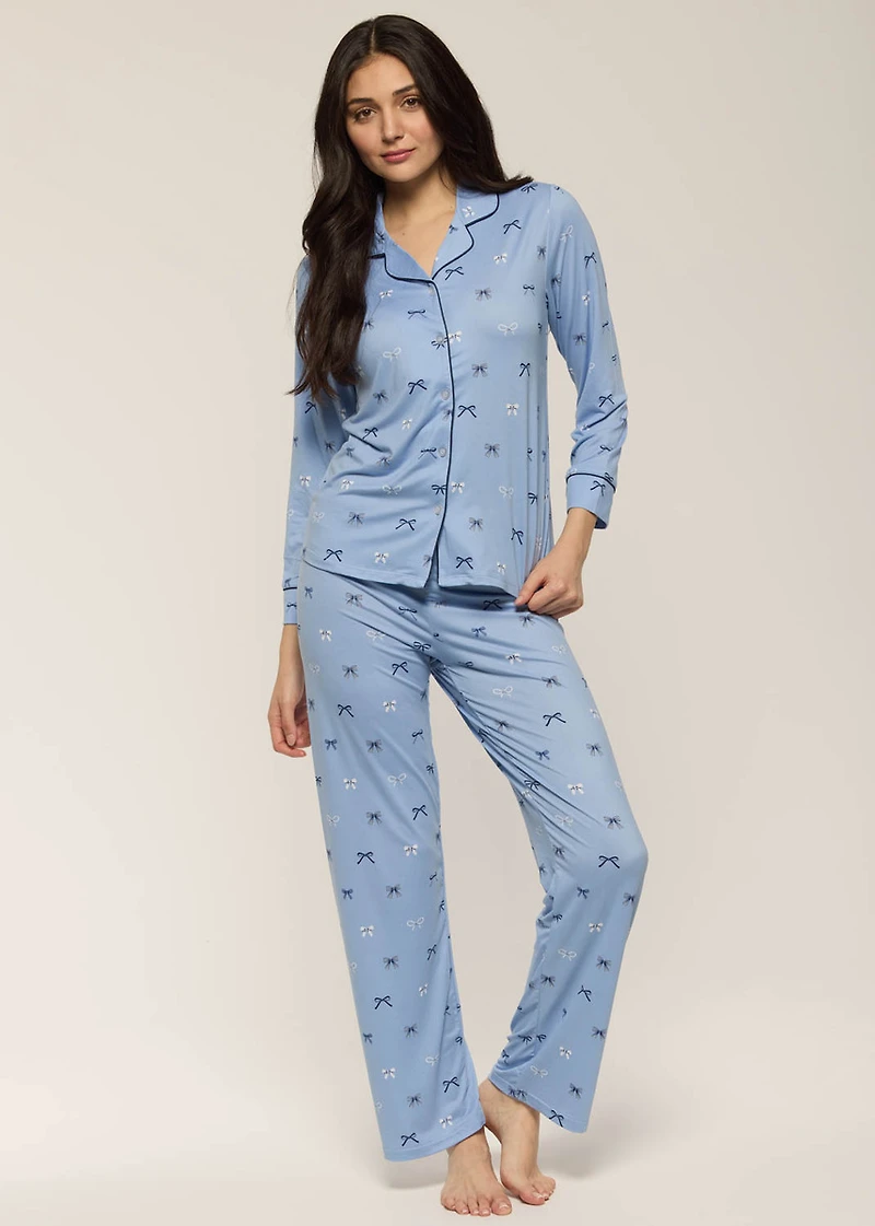 Ensemble pyjama long avec boucles