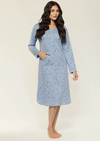 Long nightgown with cats 100% Cotton