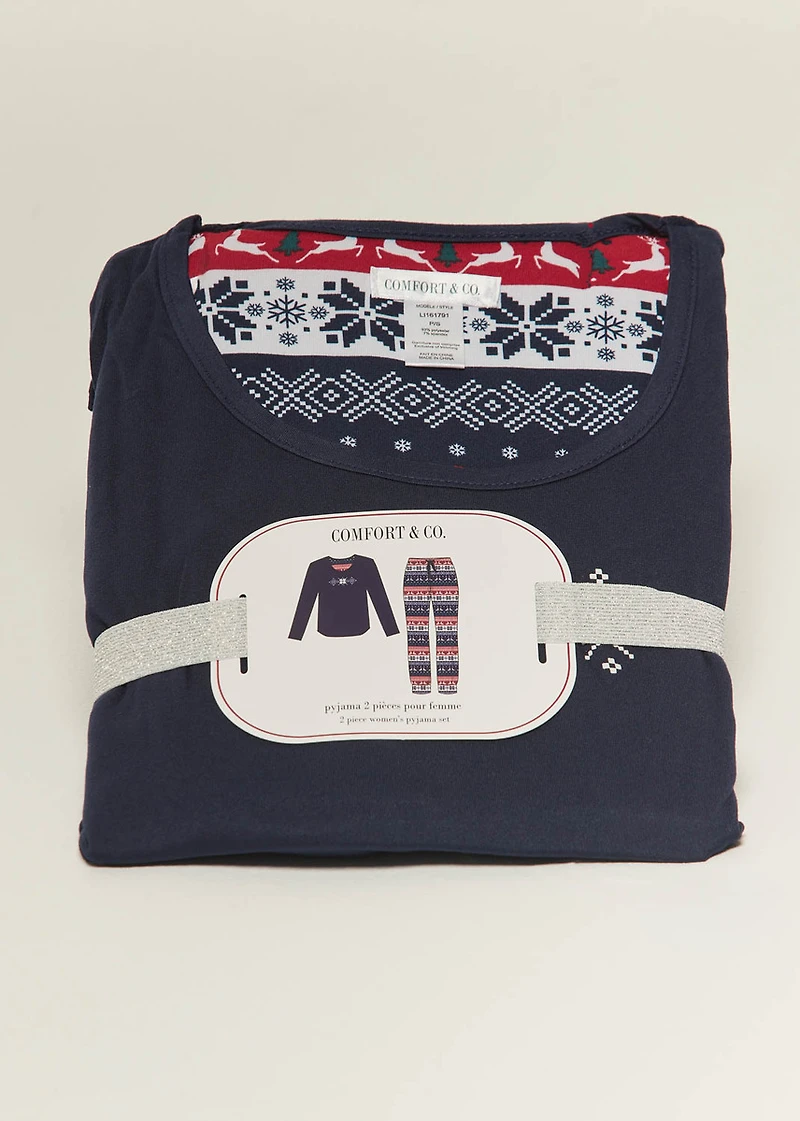 Pyjama set with reindeers