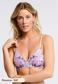 Soutien-gorge T-shirt sans armature Lavender Fields