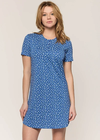Short nightgown with flowers