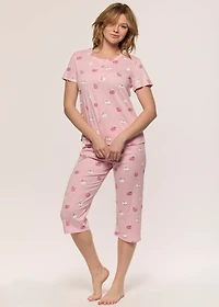 Capri Pyjama Set with cats