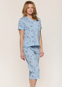 Capri pyjama set with butterflies
