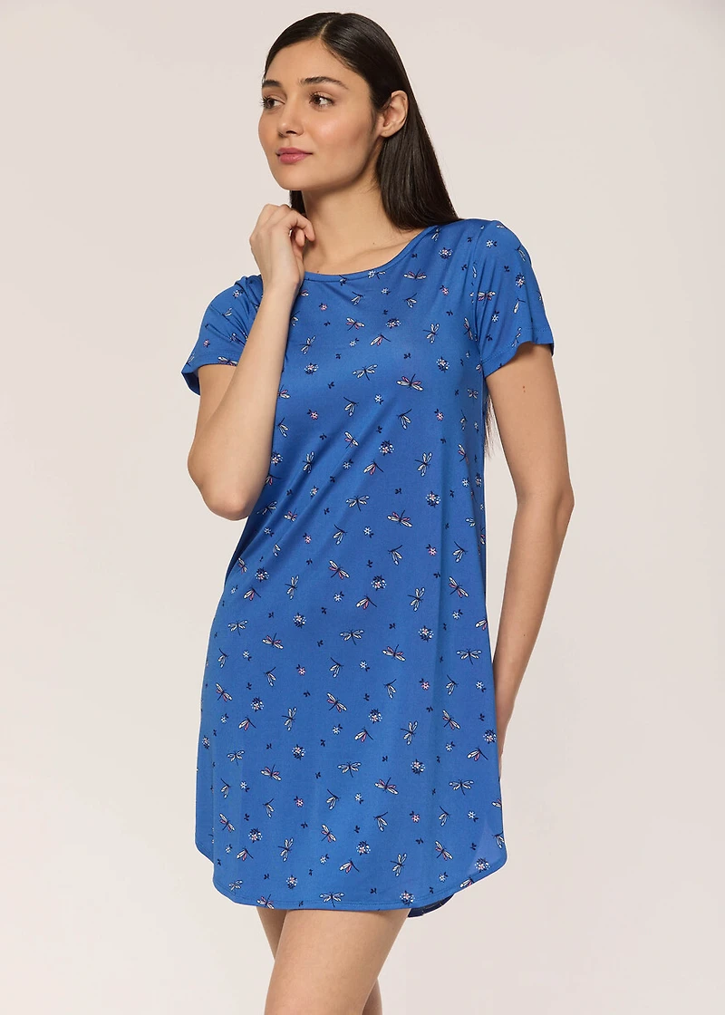 Short Nightgown with dragonflies
