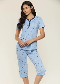 Capri pyjama set with butterflies