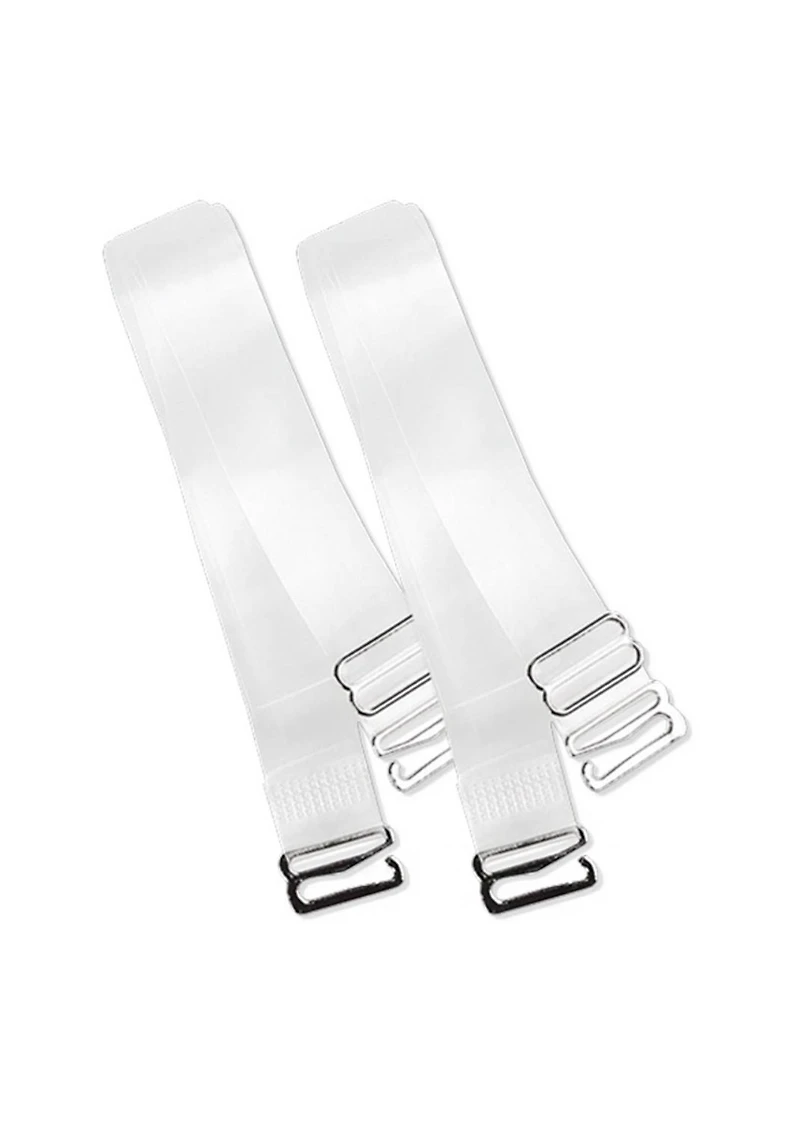 Wide transparent straps