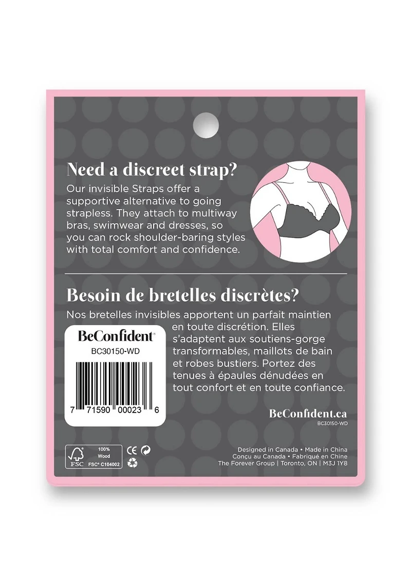 Wide transparent straps