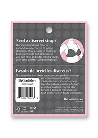Wide transparent straps