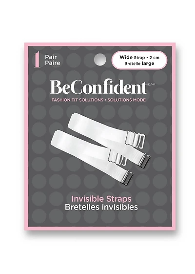 Wide transparent straps