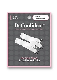 Wide transparent straps