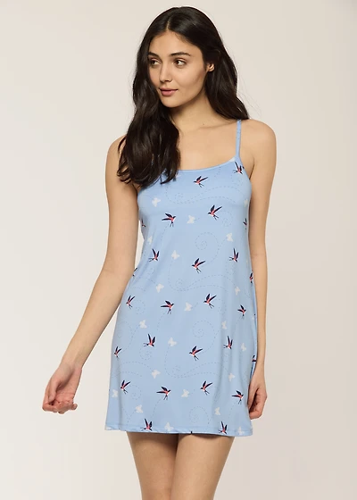 Short nightgown with straps Humming-bird