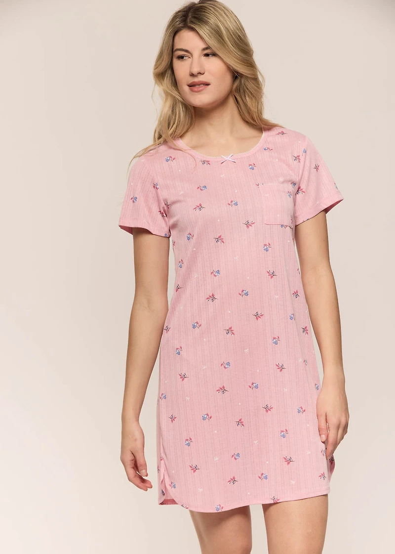 Flowers short Nightgown