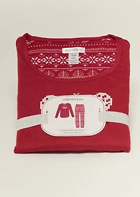 Ensemble pyjama long à cannes de sucre