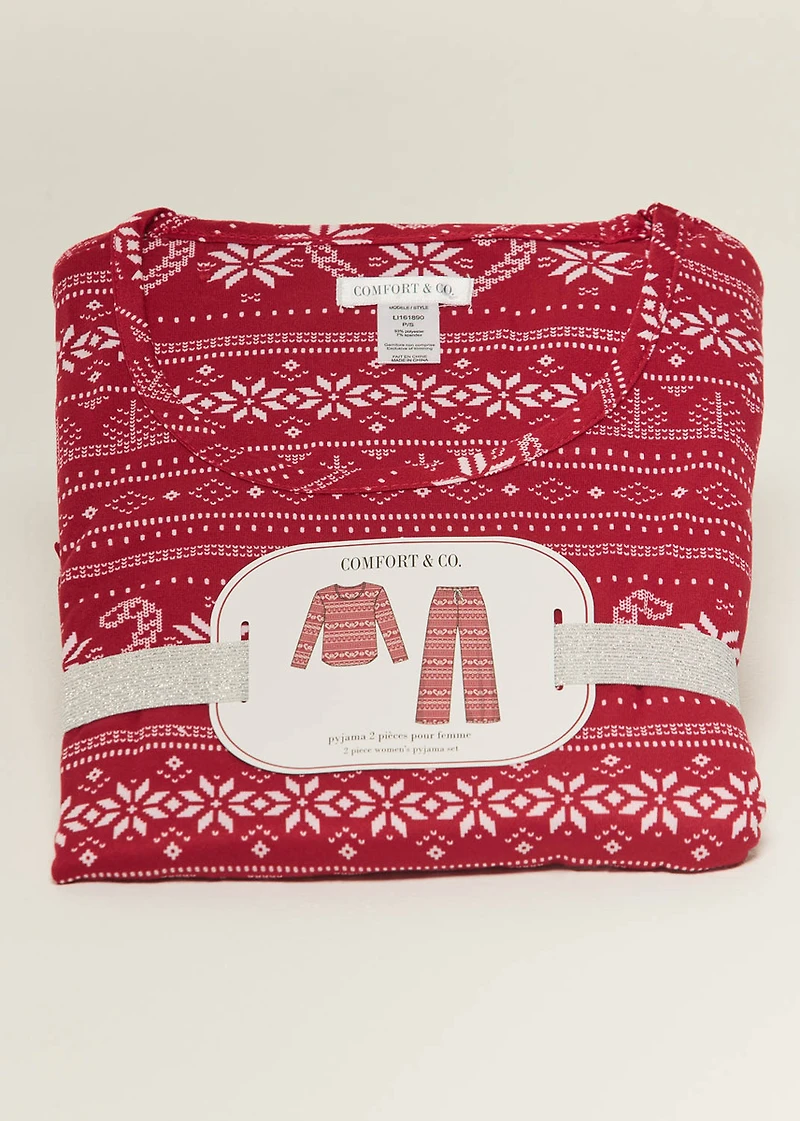 Pyjama set with sugar canes