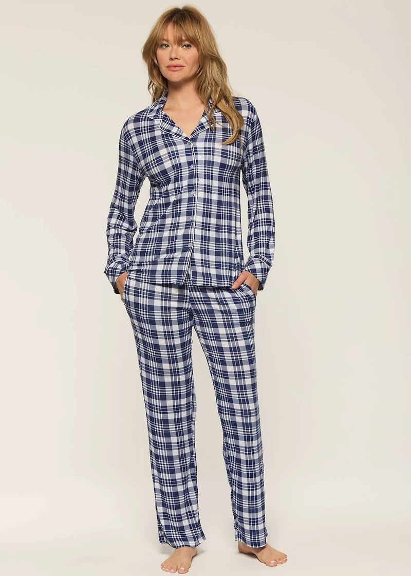 Ensemble pyjama long à carreaux