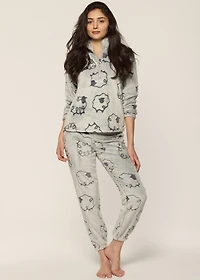 Ensemble pyjama moutons avec col