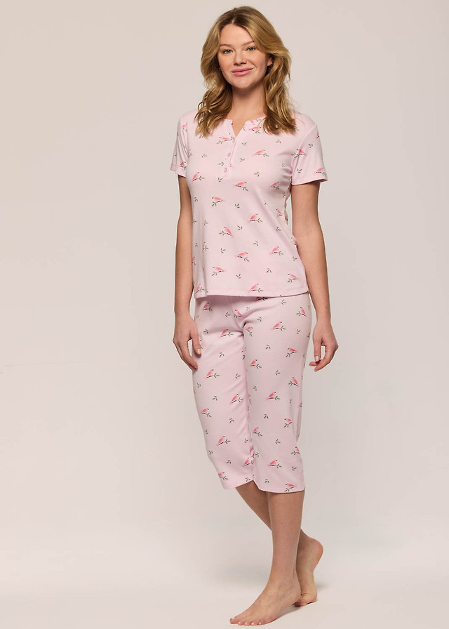 Capri pyjama set with birds