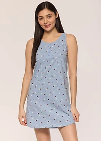 Nuisette sans manches coccinelle