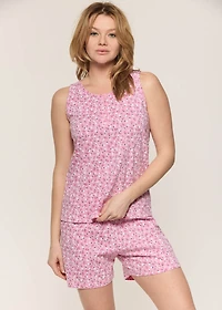 Bermuda Pyjama Set with flowers