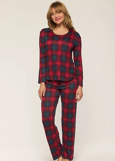 Ensemble pyjama long à carreaux
