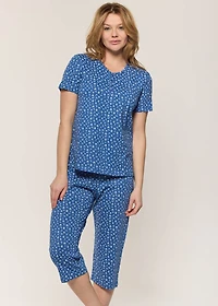 Capri pyjama set with flowers