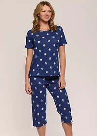 Capri pyjama set with hedgehogs