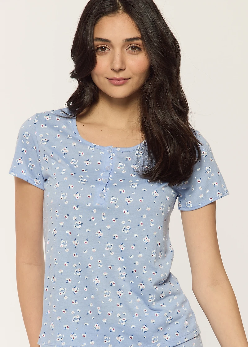 Pyjama Set Capri with Flowers