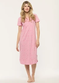 Nuisette longue avec fleurs