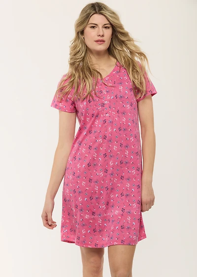 Nightgown with flowers