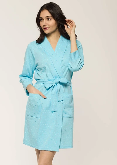 Short Polka Dot Robe
