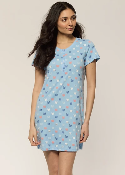 Short Nightgown with cats Nala