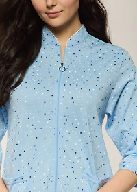Robe with zipper Polka Dot