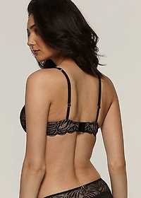 Leafy Lace Low Plunge Bra