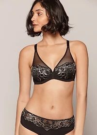 Soutien-gorge plongeant Midnight Rose