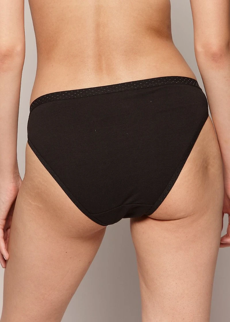Culotte échancrée élastique à pois (3 pour 24$)