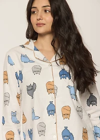 Nuisette avec chats Pompom