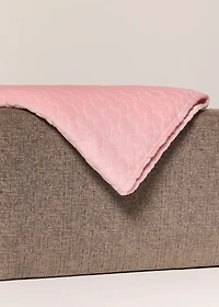 Plush Blanket with hearts