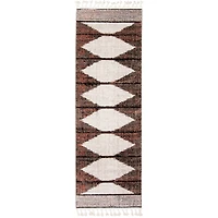 Kybella Losange Taupe Bohemian Area Rug