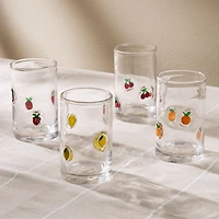 Verres fruités, ensemble de 4