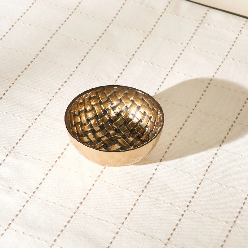 Braid Small Bowl - Gold 
