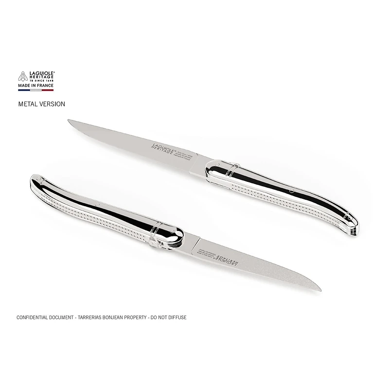 Laguiole Premium Steak Knife Stainless Steel Handle, Set of 6