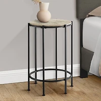 Roslyn Accent Table - Cream Stone