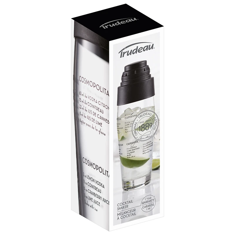 Trudeau Glass Cocktail Shaker