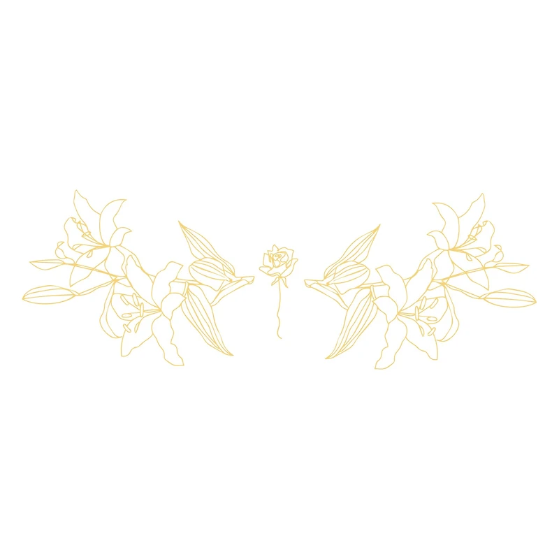 Flora Fox Line Art Tumblers, Set of 6 - 10.25oz